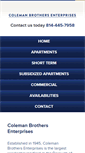 Mobile Screenshot of colemanbrothersenterprises.com