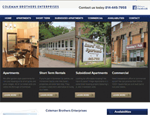 Tablet Screenshot of colemanbrothersenterprises.com
